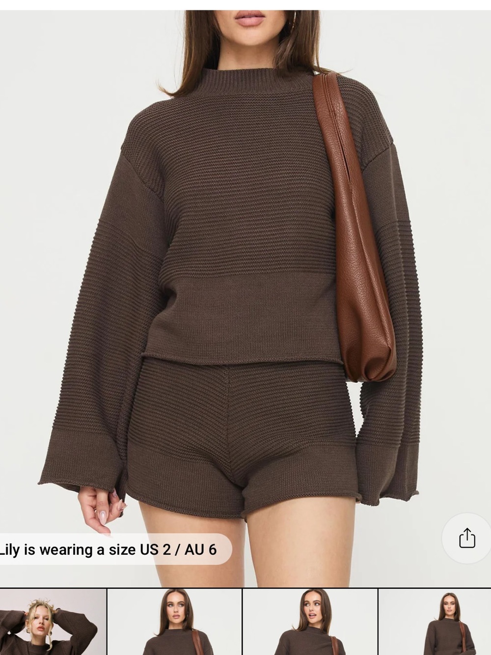 Cheyenne Princess Polly set in chocolate brown